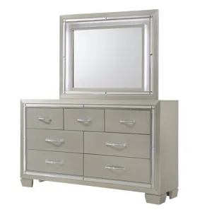 Platinum Dresser&Mirror Set