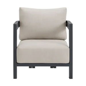 Playa Chair - Dark Grey and Olefin Beige (2 Per Carton)