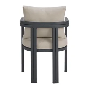 Playa Dining Chair - Dark Grey and Olefin Beige (2 Per Carton)
