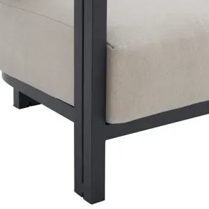 Playa Sofa - Dark Grey and Olefin Beige with 2 Pillows