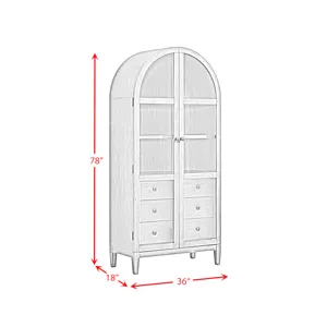 Portico Display Cabinet in Brown Oak