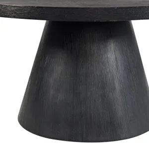 Portland Round Coffee Table in Black