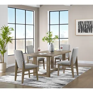 Portland Rectangular Dining Table in Grey