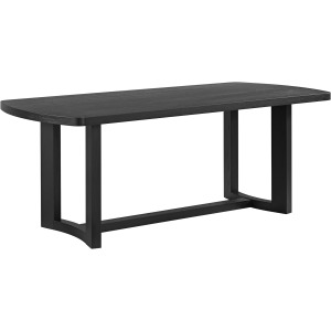 Portland Rectangular Dining Table in Black