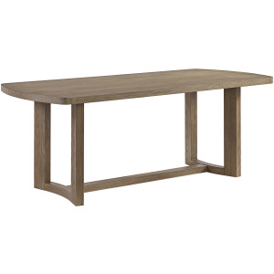 Portland Rectangular Dining Table in Grey