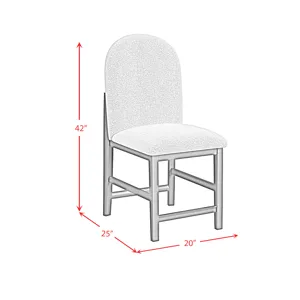 Portland Round Back Counter Stool with Grey Fabric in Black