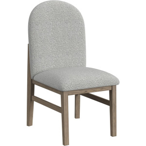Portland Round Back Side Chair with Grey Fabric (PGY1113-4) in Grey