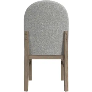 Portland Round Back Side Chair with Grey Fabric (PGY1113-4) in Grey