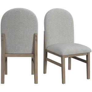 Portland Round Back Side Chair with Grey Fabric (PGY1113-4) in Grey