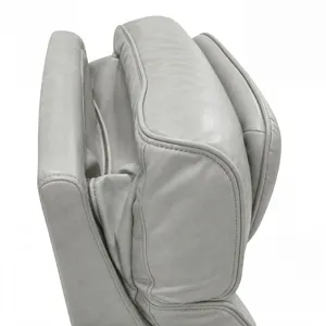 Prime Time P3 Recliner with 7 Colors LED, Cup Holders and Wireless Charger Controller in Leather Gel Light Grey