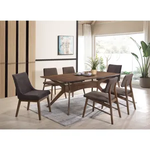 Razor Dining Arm Chair Walnut / FG22616-20 Espresso (2 Per Pack)