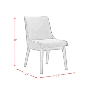 Razor Dining Arm Chair Walnut / FG22616-20 Espresso (2 Per Pack)