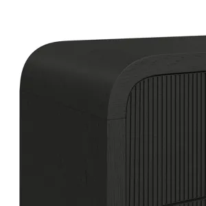 Ridgemont 6-Drawer Dresser in Black with Grain