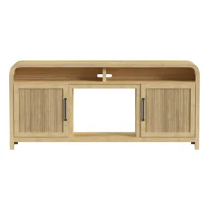 Ridgemont 70\" TV Console without Fireplace Insert in Natural