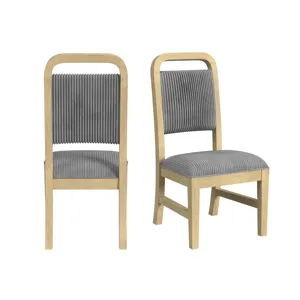 Ridgemont Dining Side Chair with Grey Fabric in Natural (2 Per Carton)
