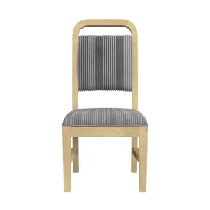 Ridgemont Dining Side Chair with Grey Fabric in Natural (2 Per Carton)