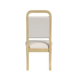 Ridgemont Dining Side Chair with White Fabric in Natural (2 Per Carton)