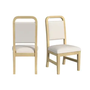 Ridgemont Dining Side Chair with White Fabric in Natural (2 Per Carton)