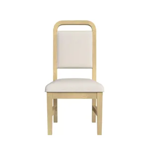 Ridgemont Dining Side Chair with White Fabric in Natural (2 Per Carton)