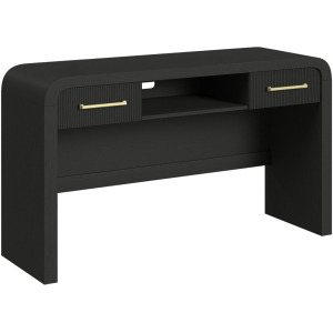 Ridgemont Dressing Table in Black with Grain