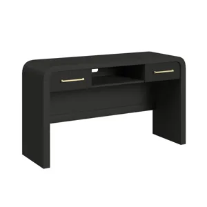Ridgemont Dressing Table in Black with Grain
