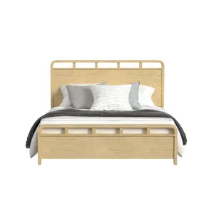 Ridgemont King Panel Bed in Natural