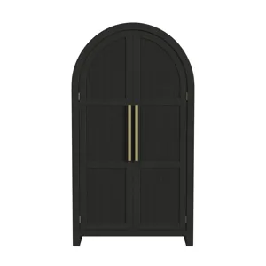 Ridgemont Large Bookcase in Black with Grain
