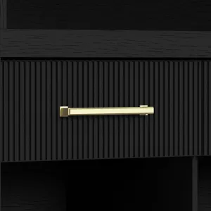 Ridgemont Loft Complete Bunk Bed in Black with Grain