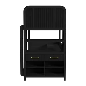 Ridgemont Loft Complete Bunk Bed in Black with Grain