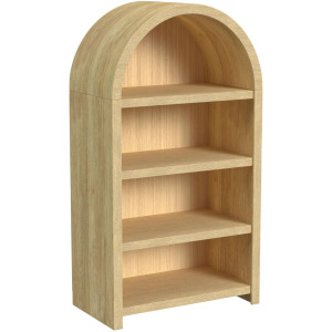 Ridgemont Open Bookcase in Natural