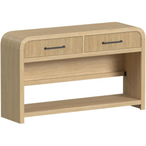 Ridgemont Sofa Table with Bottom Shelf in Natural