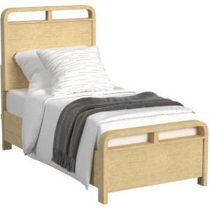 Ridgemont Twin Panel Bed in Natural