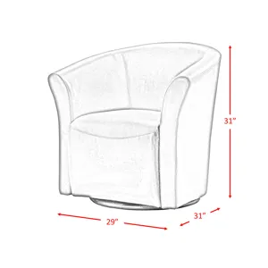 Rocket 6273 Swivel Chair Riviera 6273 Black ISTA 3 packaging)