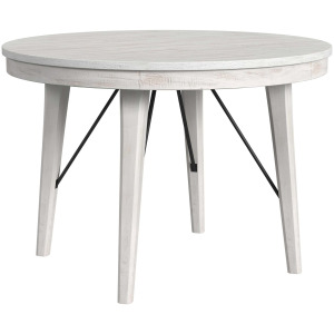 Rogen Rustic Round Counter Table in Rustic White