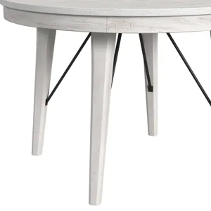 Rogen Rustic Round Counter Table in Rustic White