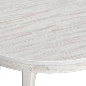 Rogen Rustic Round Counter Table in Rustic White
