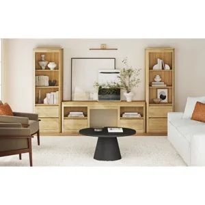Rosalie 71\" TV Console without Fireplace Insert in Natural