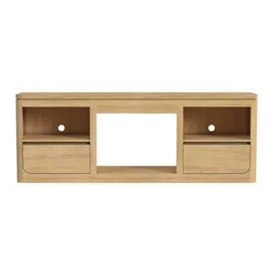 Rosalie 71\" TV Console without Fireplace Insert in Natural