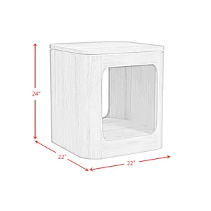 Rosalie End Table in Black
