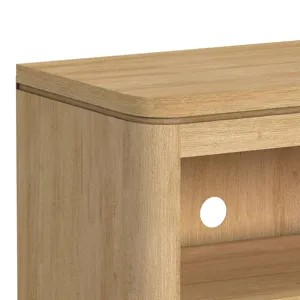 Rosalie 82\" TV Console without Fireplace Insert in Natural
