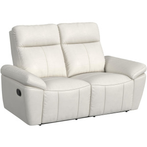 Sago Motion Loveseat in Aviarah White