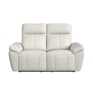 Sago Motion Loveseat in Aviarah White