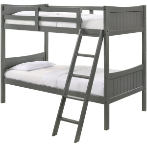 Sami Twin Over Twin Bunk Grey