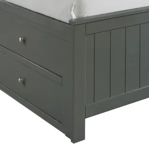 Sami Full Captains Bed in Grey
