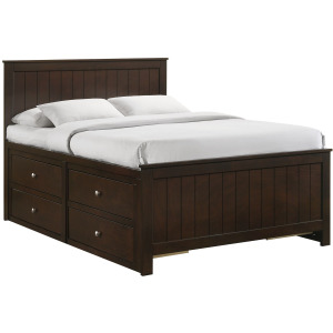 Sami Full Captains Bed in Espresso