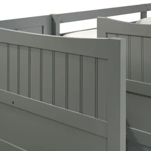 Sami Twin Over Full Step Bunk with Left HB in Grey