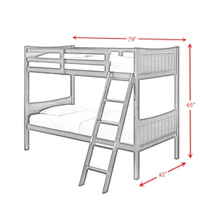 Sami Twin Over Twin Bunk Espresso