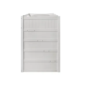 Sami Twin Over Twin Step Bunk with Left HB in White