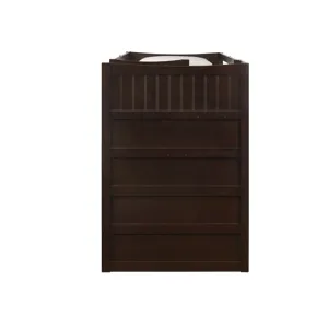 Sami Twin Over Twin Step Bunk with Right HB in Espresso