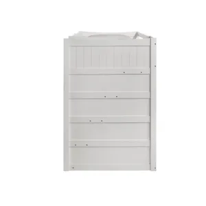 Sami Twin Over Twin Step Bunk with Right HB in White